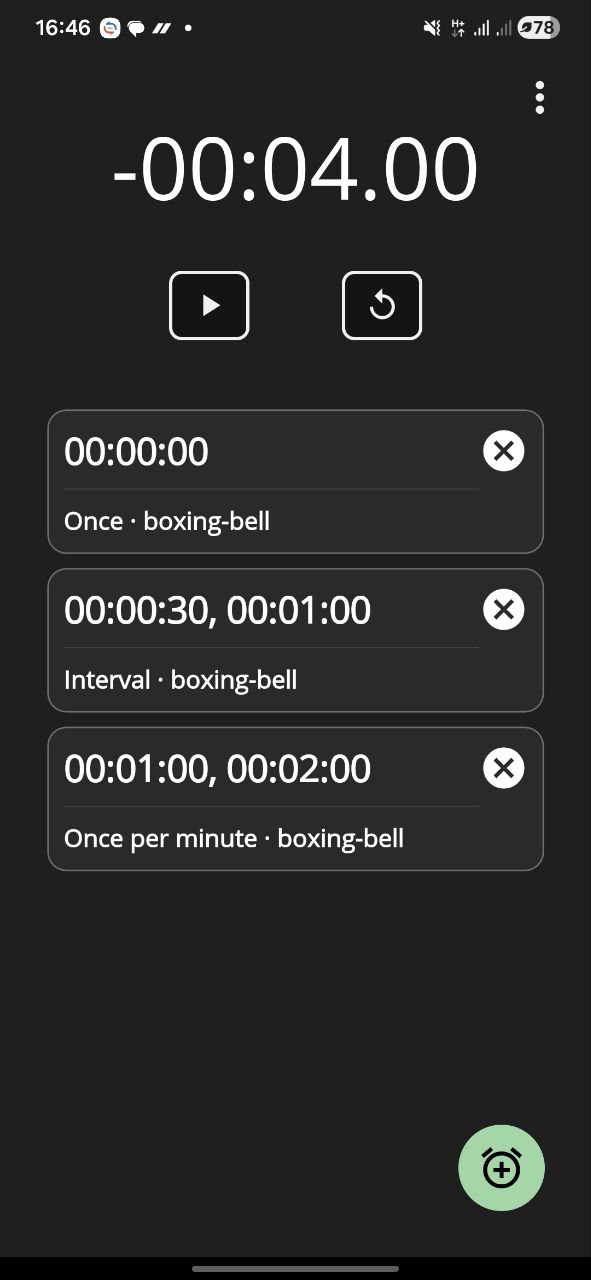 TimeTrigger Main Screen